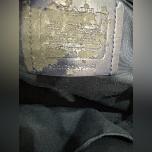 Authentic Coach Navy Blue and White Crossbody Purse with wallet - Picture 9 of 14